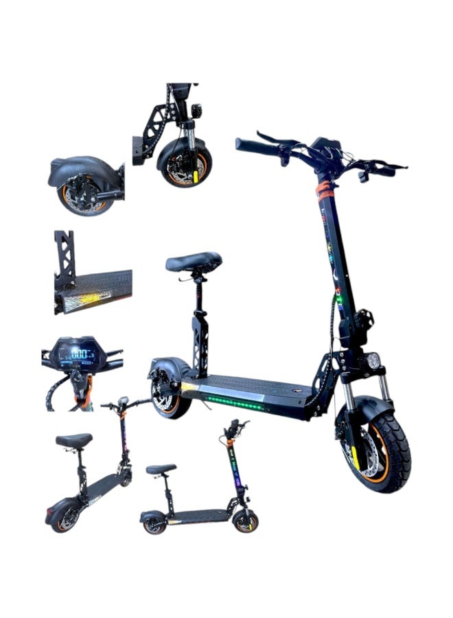 ninebot Original Russian Monster RT6 Scooter – 48V 13Ah Battery | 1000W Motor | Dual Hydraulic Suspension | 10-Inch Tires | LED Lights | Foldable Design | Max Speed 45 km/h - Image 2